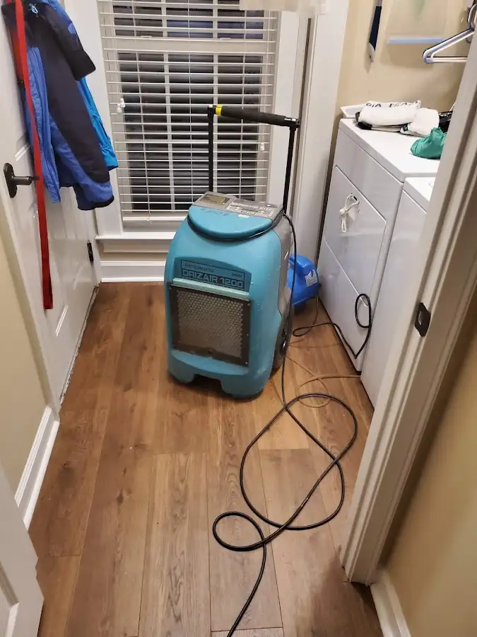 Commercial dehumidifier deployed for Flood Damage Cleanup in Seagoville