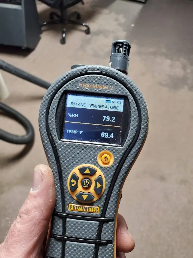 Moisture meter humidity assessment for Fire & Smoke Damage Restoration in Seagoville